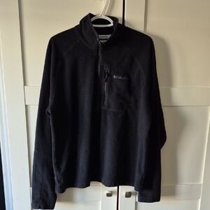 Columbia Black Fleece Quarter-Zip Jacket